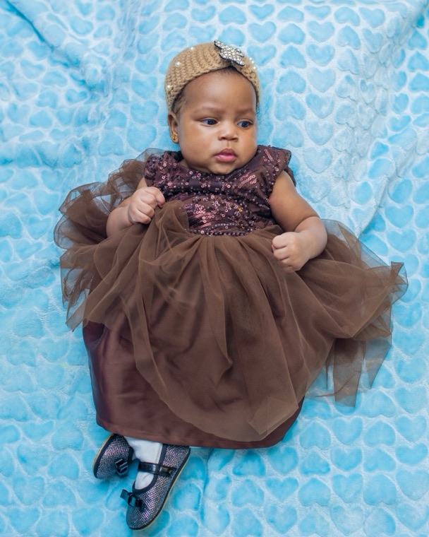 Ramona in her dedication dress
